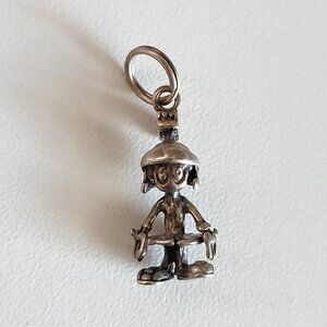 925 Sterling Silver Marvin The Martian Charm - Warner Brothers WB